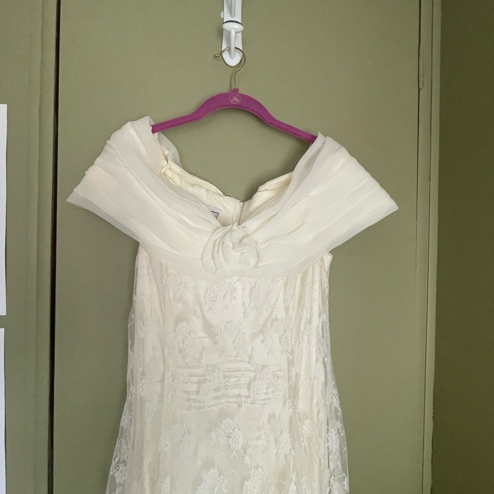 VTG Scott McClintock Lace Dress Sz 10 - Picture 2 of 12